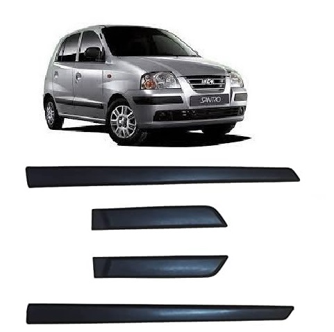 Side Door Beading Door Protector Accessories for Santro Xing Black